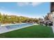 Scenic backyard with pool, patio, gazebo and landscaping at 11878 Albissola Ave, Las Vegas, NV 89138