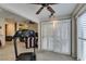 Workout room featuring an abundance of natural light and access to the backyard at 2007 High Mesa Dr, Henderson, NV 89012