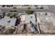 Overhead view featuring a single-story house, a spacious yard, and nearby street parking at 2054 Harvard St, North Las Vegas, NV 89030