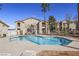 A stunning pool on a bright sunny day with beautiful apartments in the background at 2110 Los Feliz St # 2064, Las Vegas, NV 89156