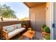 Cozy outdoor patio with comfortable seating, perfect for relaxing and enjoying the fresh air at 231 W Horizon Ridge Pkwy # 1011, Henderson, NV 89012