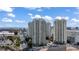 Aerial view of a modern high-rise building with a city backdrop at 2777 Paradise Rd # 301, Las Vegas, NV 89109