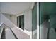 This private covered balcony features sliding glass doors for indoor-outdoor flow and views at 2777 Paradise Rd # 301, Las Vegas, NV 89109