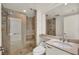 Modern bathroom with glass enclosed shower and updated fixtures at 2777 Paradise Rd # 301, Las Vegas, NV 89109