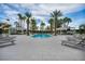 Inviting community pool with lounge chairs and cabanas, offering a luxurious outdoor experience at 2777 Paradise Rd # 301, Las Vegas, NV 89109