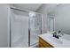 Well-maintained bathroom featuring a shower with glass door and neutral palette at 331 Seine Way # 331, Henderson, NV 89014
