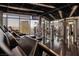 Well-equipped gym with modern machines and expansive city views through large windows at 3726 Las Vegas Blvd # 609, Las Vegas, NV 89158