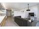Bright living room with a modern design, stylish furniture, and partial screen at 3726 Las Vegas Blvd # 609, Las Vegas, NV 89158