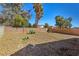 Backyard featuring gravel landscaping and block wall fence at 4130 Lucas Ave, Las Vegas, NV 89120
