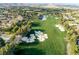 Beautiful aerial view of a well-manicured golf course with sand traps and lush green fairways at 47 Grand Masters Dr, Las Vegas, NV 89141