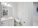 Stylish powder room features modern fixtures and clean design at 47 Grand Masters Dr, Las Vegas, NV 89141