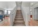 Carpeted staircase leading to the second floor at 6104 Talbot Springs Ct, North Las Vegas, NV 89081