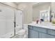 Bathroom with shower, toilet, and sink at 9675 Bold Skye Ave, Las Vegas, NV 89166