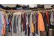 A well-organized walk-in closet offers ample storage space for clothes at 1055 Admiral Emblem St, Henderson, NV 89015