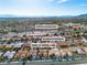 An aerial view showcases this home near Staton Elementary with mountain views and close to Summerlin Parkway at 10801 Clarion Ln, Las Vegas, NV 89134