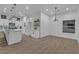 Well-lit living space showcases modern design with a seamless open floor plan at 10801 Clarion Ln, Las Vegas, NV 89134