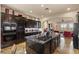 Open kitchen with stainless steel appliances and large island at 11241 Golden Chestnut Pl, Las Vegas, NV 89135