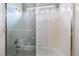 Bathroom shower with tiled walls and glass doors to maximize light at 213 Red Coral Dr, Henderson, NV 89002