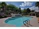 Relaxing pool area with covered seating and lush landscaping at 231 W Horizon Ridge Pkwy # 426, Henderson, NV 89012