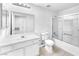 Well-lit bathroom with shower, toilet, vanity, and modern fixtures at 231 W Horizon Ridge Pkwy # 812, Henderson, NV 89012