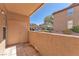 Exterior patio with partial cover and view of a carport at 231 W Horizon Ridge Pkwy # 812, Henderson, NV 89012