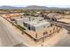 A nice aerial view highlighting the modern design of this new construction home at 5719 Christian Creek Ct, Las Vegas, NV 89149