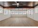 Large bonus room with wood ceiling, ceiling fan, and plenty of windows at 613 Kings Pl, Boulder City, NV 89005