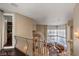 Bright open foyer with views of the living room and staircase at 7025 N Eula St, Las Vegas, NV 89149