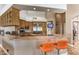 Kitchen bar area with stainless steel appliances and plenty of counter seating at 7025 N Eula St, Las Vegas, NV 89149