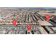 Stunning aerial view highlights proximity to W. Pyle Ave., S. Decatur Blvd, and nearby neighborhoods at 10122 Mystic Falls Dr, Las Vegas, NV 89141
