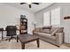 Well-lit bonus room featuring plantation shutters, comfortable seating and ample space at 10122 Mystic Falls Dr, Las Vegas, NV 89141