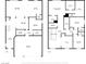 Two-story floor plan showing the layout of rooms on both floors, dimensions included at 10122 Mystic Falls Dr, Las Vegas, NV 89141