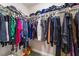 Walk-in closet with ample storage space for clothing and accessories at 1017 Cliffbrook Hedge Ave, North Las Vegas, NV 89081