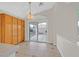 Bright dining area with sliding glass doors to the backyard and built-in wooden cabinets at 1326 Winter Solstice Ave, Henderson, NV 89014
