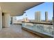 Spacious balcony providing stunning city views at 2777 Paradise Rd # 607, Las Vegas, NV 89109