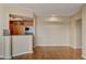 Living room and kitchen area, showcasing stainless steel appliances and granite counters at 2777 Paradise Rd # 607, Las Vegas, NV 89109