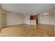 Bright, expansive living area features beautiful hardwood flooring and neutral walls at 2777 Paradise Rd # 607, Las Vegas, NV 89109