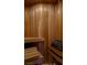 Inviting sauna with wooden benches and paneling for a relaxing spa-like experience at home at 30 Meadowhawk Ln, Las Vegas, NV 89135