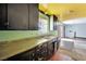 The vintage kitchen features a window over the double sink at 3009 Merritt Ave, Las Vegas, NV 89102