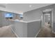 Spacious upstairs hallway featuring neutral paint, carpeted floors, and scenic views at 3192 Timorasso Ave, Henderson, NV 89044