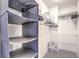 Organized walk-in closet featuring shelving and hanging space for optimal storage and functionality at 361 Tobler Dr, Las Vegas, NV 89145