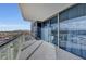 Spacious balcony with glass railings offering panoramic city and mountain views at 4381 W Flamingo Rd # 9301, Las Vegas, NV 89103