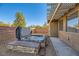 Backyard area with hot tub and rock-based landscaping at 5024 Stone Bay Ave, Las Vegas, NV 89131