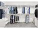 Walk-in closet with organized shelving and rods, providing ample storage for clothing and accessories at 5555 E San Pietro Dr, Pahrump, NV 89061