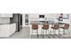 Beautiful kitchen featuring modern appliances, large central island with room for bar stools at 5555 E San Pietro Dr, Pahrump, NV 89061