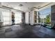 Bright gym features fitness equipment and large windows with bright, natural light at 56 E Serene Ave # 306, Las Vegas, NV 89123