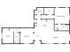 Layout showcases an open-concept design with a large primary bedroom and a modern kitchen at 7024 Whispering Falls Dr, North Las Vegas, NV 89084