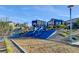 Community park offers fun playground slides for to enjoy in a safe recreational environment at 7828 Stone Forest St, North Las Vegas, NV 89084