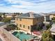 Stunning home with a private backyard featuring a pool, spa, and solar panels for energy efficiency at 8102 Villa De La Playa St, Las Vegas, NV 89131