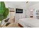 Comfortable bedroom showing ensuite bath with stylish design elements throughout at 9050 W Tropicana Ave # 1102, Las Vegas, NV 89147